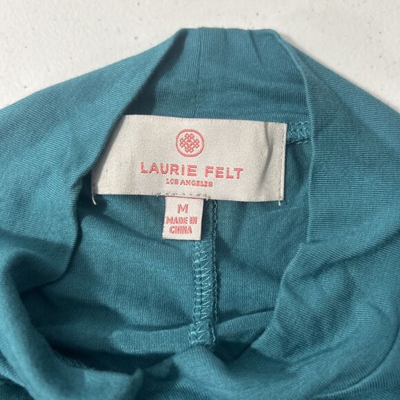 Laurie Felt Blouse Womens Medium Green Jersey Keyhole Tunic Top - Picture 6 of 9